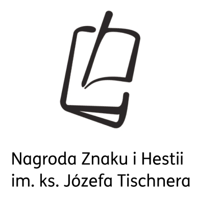 Logo nagrody przedstawia czarny kontur przymkniętej książki i ołówek. Pod logiem widnieje napis 